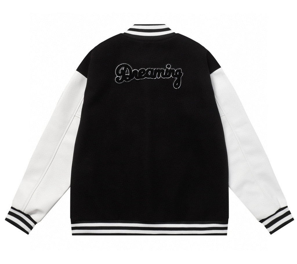 Trendy & eye-catching:
Wizard of Oz Blue & White Varsity Jacket | Classic Letterman Style