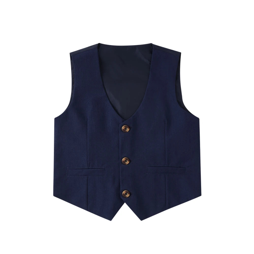 Kabeier Kids Suits Boys Wedding Attire Outfit Boys Toddler Bow tie Dress Blazer Blue Children Ring Bearer Suit 1 to 6 Years