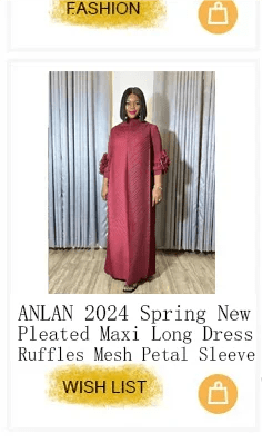 ANLAN Pleated Maxi Long Miyake Dress Gradient Color Lantern Sleeves Half Turtleneck Formal Dresses for Women 2024 New 9YK7603 - J&E