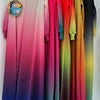 ANLAN Pleated Maxi Long Miyake Dress Gradient Color Lantern Sleeves Half Turtleneck Formal Dresses for Women 2024 New 9YK7603 - J&E