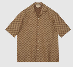 GG Linen Blend Canvas Shirt - J&E
