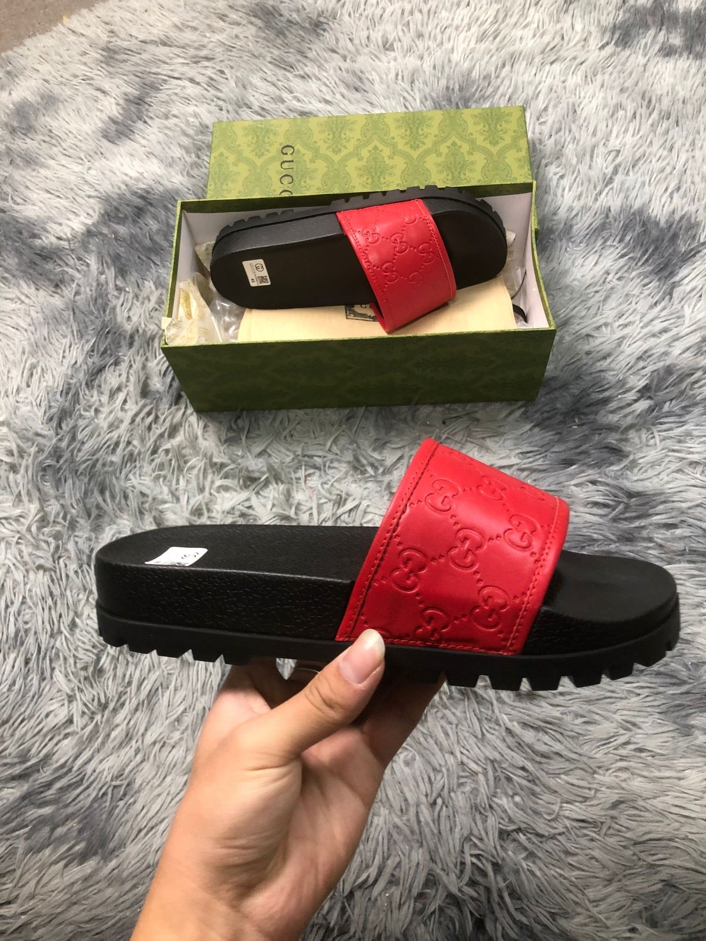 Gucci Web Slide Sandal - J&E
