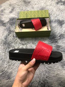 Gucci Web Slide Sandal - J&E