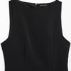 HXAO Womens Dresses 2025 Sleeveless Black Dress With Feathers Bodycon Short Party Dresses Woman Fitted Tank Elegant Mini Dress - J&E