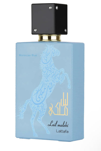LATTAFA LAIL MALEKI MOROCCAN BLUE EAU DE PARFUM FOR EVERYONE - J&E