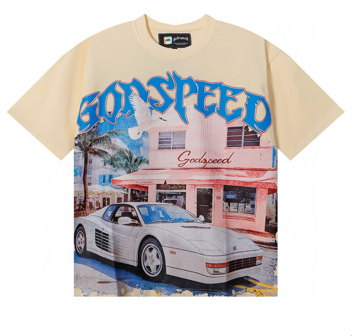 Luxury Oversized Vintage Cotton Tee – Premium Street Style Essential - J&E
