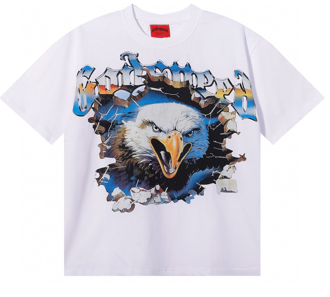 Luxury Oversized Vintage Cotton Tee – Premium Street Style Essential - J&E