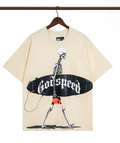 Luxury Oversized Vintage Cotton Tee – Premium Street Style Essential - J&E