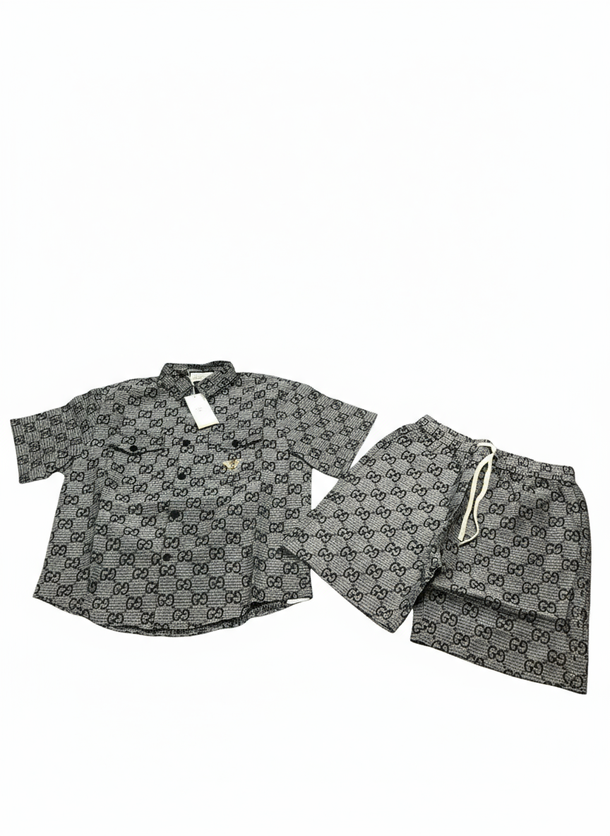 GG Linen Blend Canvas Shirt