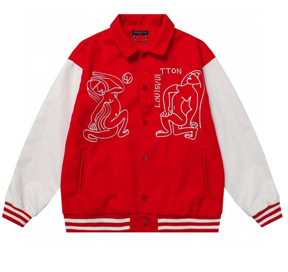Trendy & eye-catching: Wizard of Oz Blue & White Varsity Jacket | Classic Letterman Style - J&E