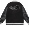 Trendy & eye-catching: Wizard of Oz Blue & White Varsity Jacket | Classic Letterman Style - J&E