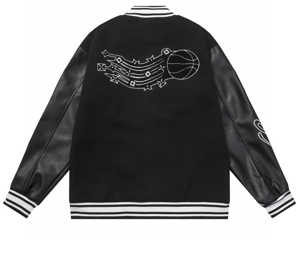 Trendy & eye-catching: Wizard of Oz Blue & White Varsity Jacket | Classic Letterman Style - J&E