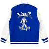Trendy & eye-catching: Wizard of Oz Blue & White Varsity Jacket | Classic Letterman Style - J&E