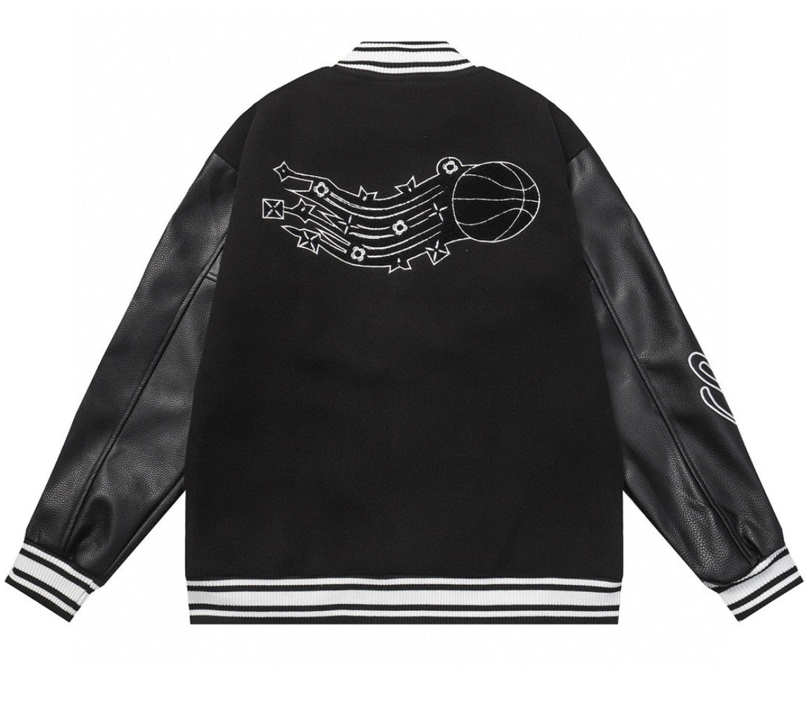 Trendy & eye-catching: Wizard of Oz Blue & White Varsity Jacket | Classic Letterman Style - J&E