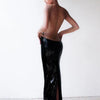 Women Summer Luxury Sexy Backless Halter Black Mesh Sequins Maxi Long Gowns Dress Elegant Celebrity Evening Party Club Dress - J&E